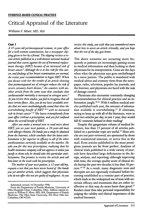 Critical Appraisal Of The Literature American Board Of Family Medicine how-to-critically-appraise-a-diagnostic-test-study-youtube